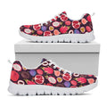 Tropical Summer Fruits Pattern Print White Running Shoes