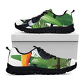 Tropical Toco Toucan Print Black Running Shoes