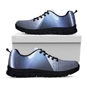 UFO Pyramid Print Black Running Shoes