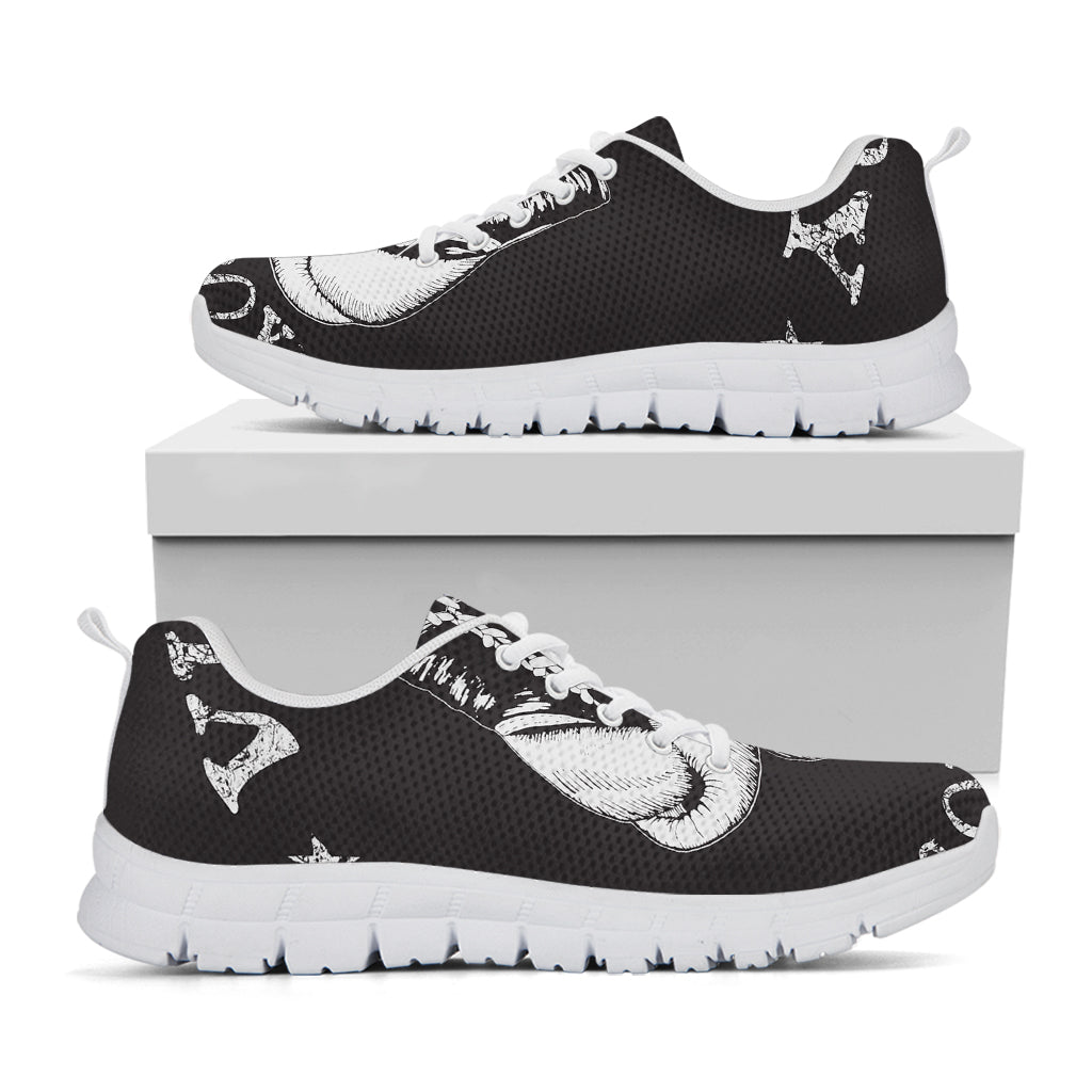Victory King Of Boxing Print White Running Shoes