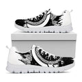 Viking Celtic Trinity Knot Print White Running Shoes