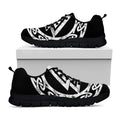 Viking Valhalla Symbol Print Black Running Shoes