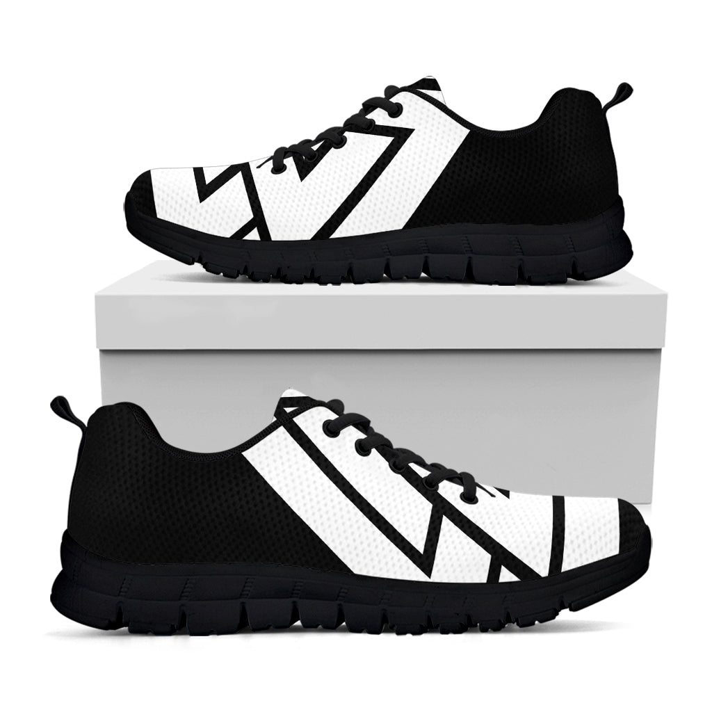 Viking Valknut Symbol Print Black Running Shoes