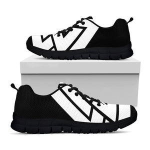 Viking Valknut Symbol Print Black Running Shoes