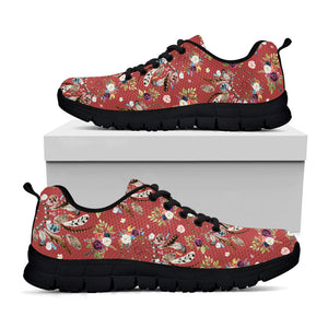 Vintage Dream Catcher Pattern Print Black Running Shoes
