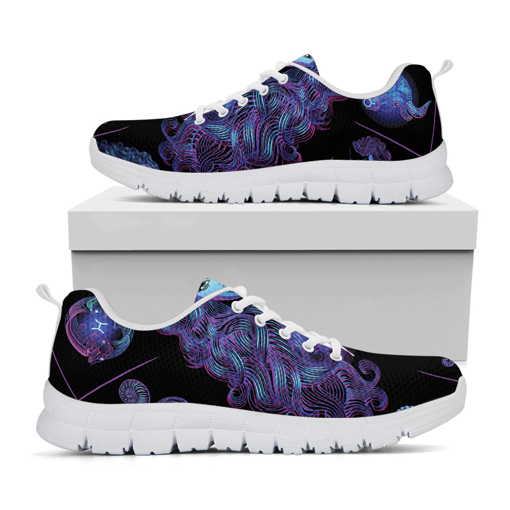 Virgo And Astrological Signs Print White Running Shoes