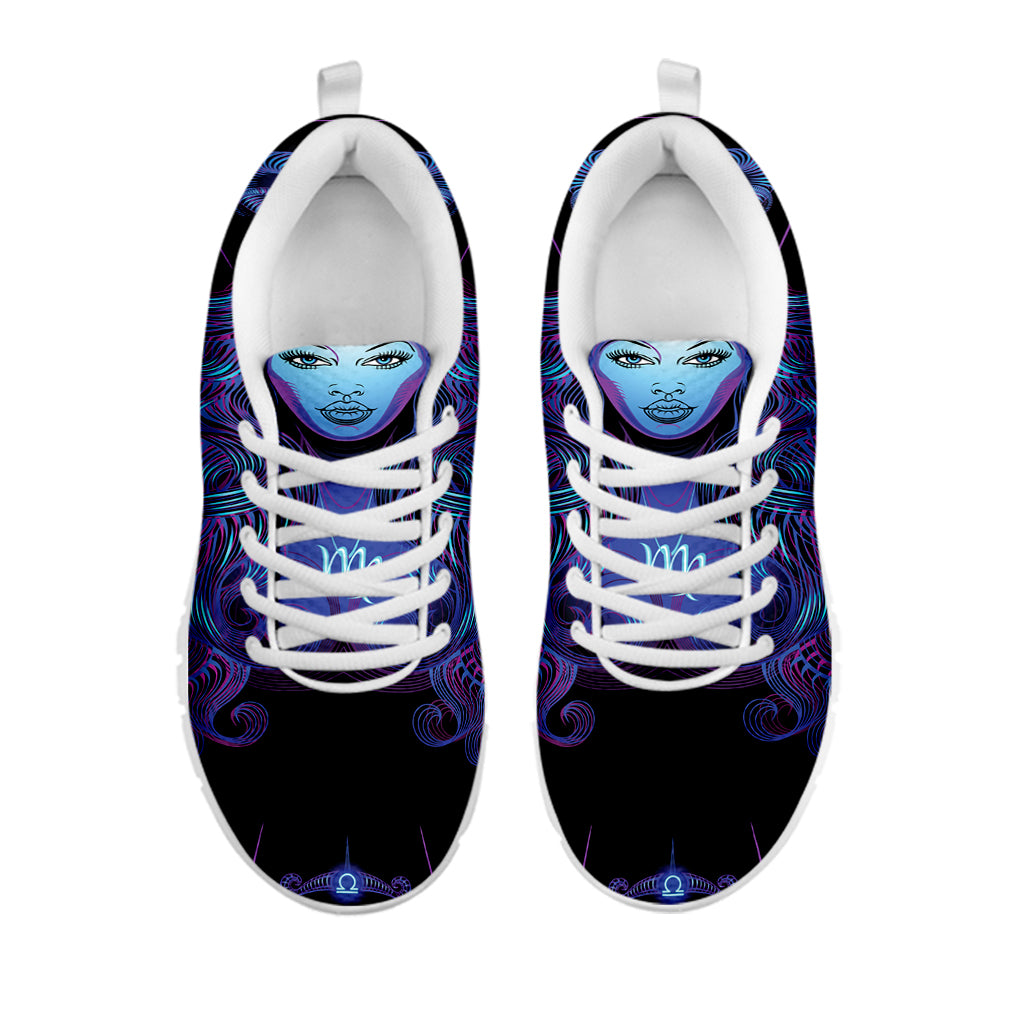 Virgo And Astrological Signs Print White Running Shoes