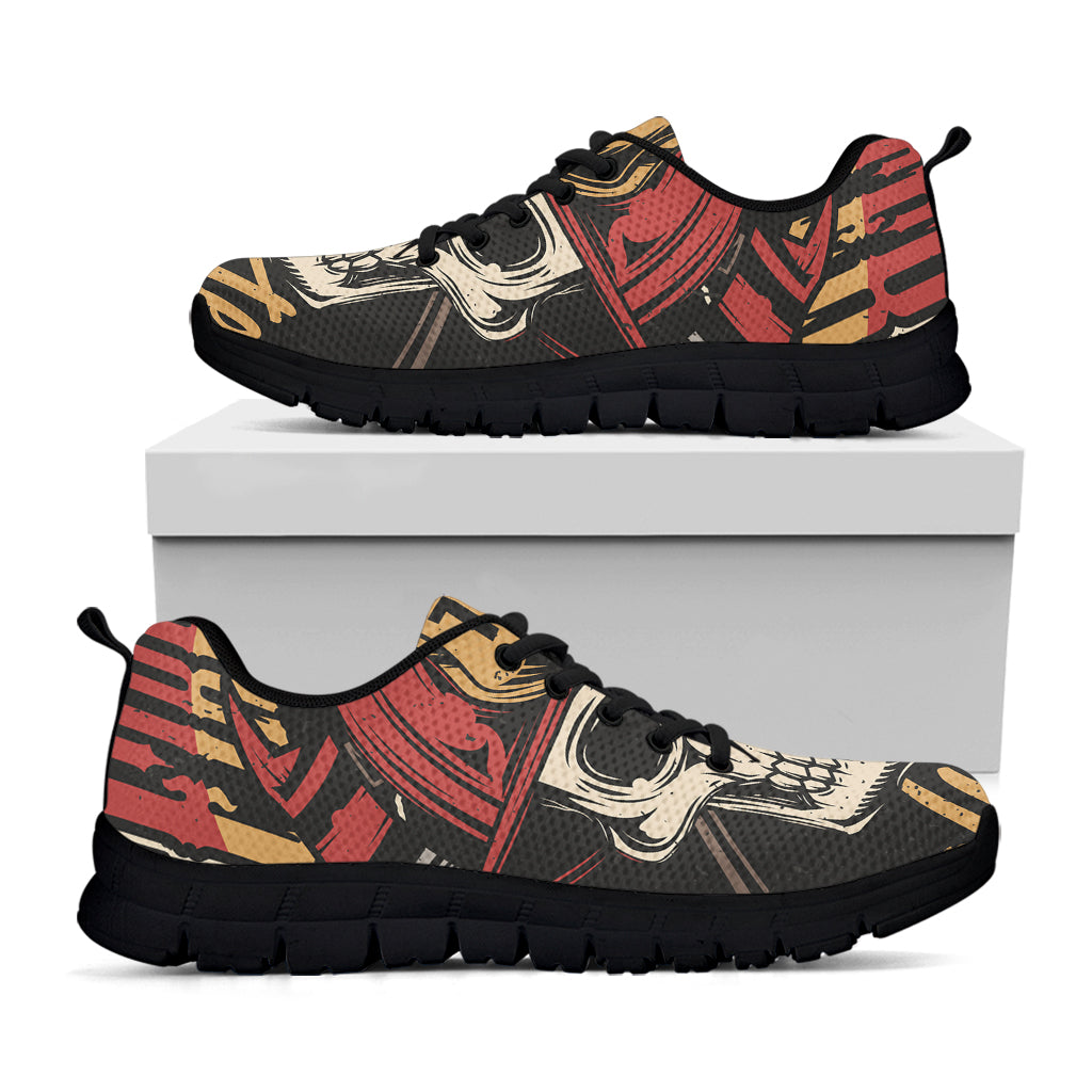 Volunteer Firefighter Print Black Running Shoes