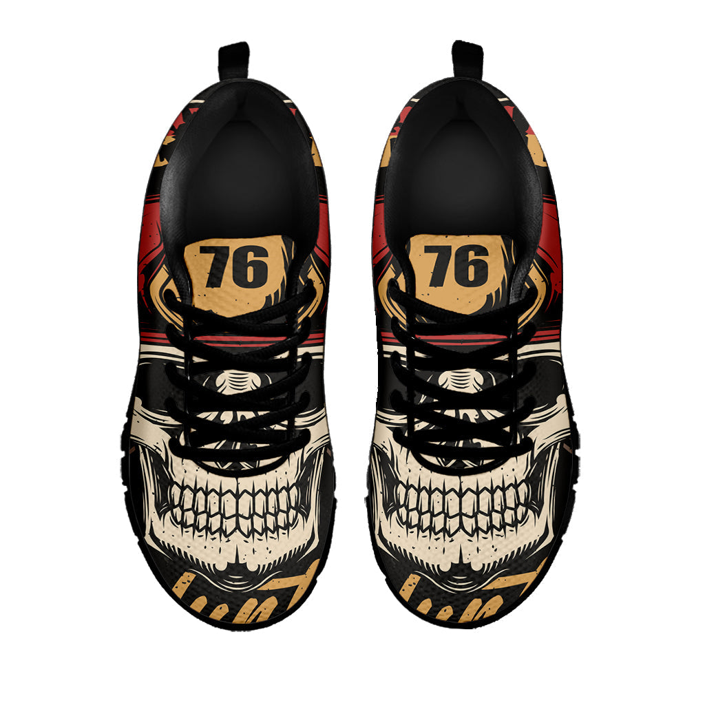 Volunteer Firefighter Print Black Running Shoes