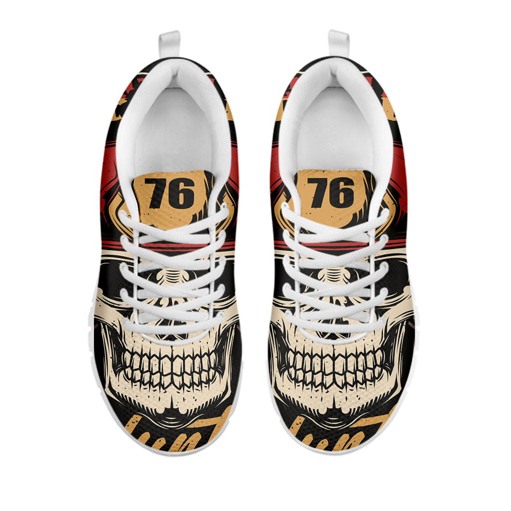 Volunteer Firefighter Print White Running Shoes