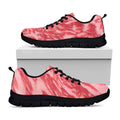 Wagyu Beef Meat Print Black Running Shoes