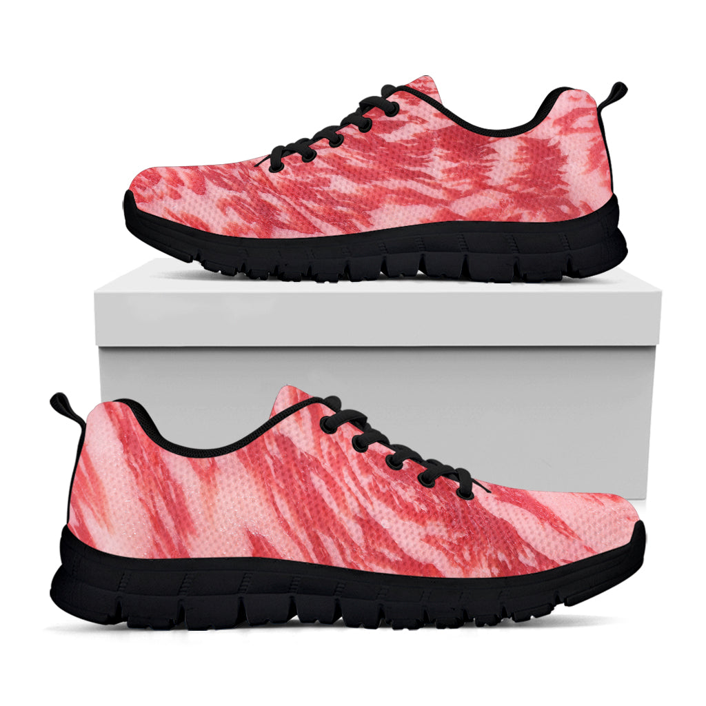 Wagyu Beef Meat Print Black Running Shoes