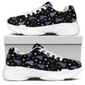 Wizard Hat Pattern Print White Chunky Shoes
