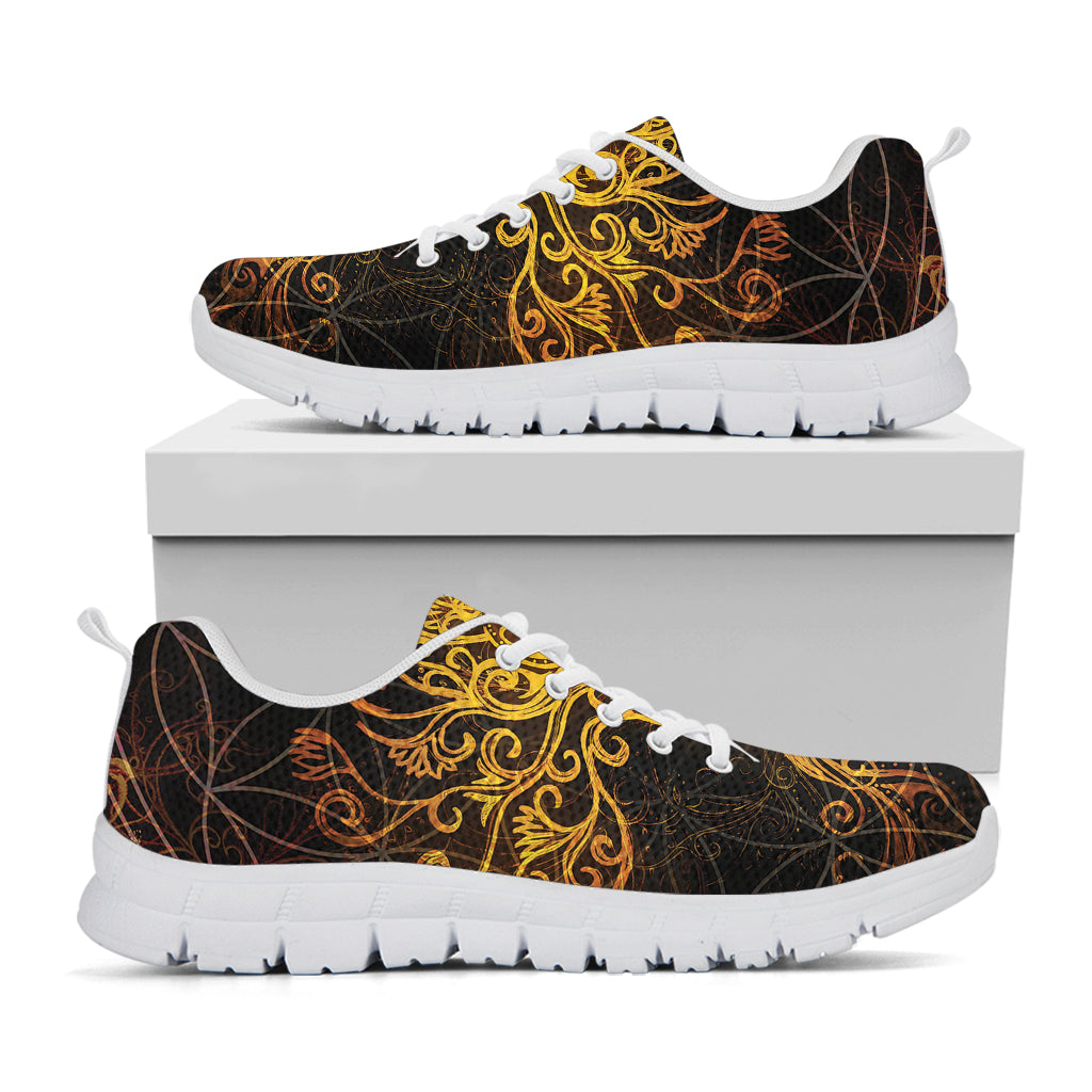 Yggdrasil Tree Of Life Print White Running Shoes