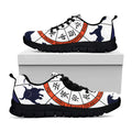 Yin Yang Chinese Zodiac Wheel Print Black Running Shoes