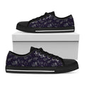 Zodiac Constellation Pattern Print Black Low Top Sneakers