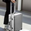 All Aluminum Carry On Luggage with Wheels Zipperless Hardshell Luggage with TSA Lock Silver 20 Inch 5