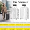 Carry On Luggage Aluminum Frame No Zipper Metal Hardshell PC+ABS Luggage Noble TSA Airline Approved Suitcase with Spinner Wheels 20 Inch Black 4
