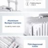 Carry On Luggage with Aluminum Frame, 20 Inch PC Hard Shell Suitcase with Spinner Wheels and TSA Lock 4