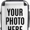 Personalized Luggage Your Photo Image logo or design TSA Lock with 4 Spinner Wheels Hard Case Custom Suitcase (Carry On 22 Inch) 1