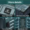 Zipperless Luggage Airline Approved with Aluminum Frame, Lightweight PC Hardside Luggage with Spinner Wheels, Metal Travel Luggage with Double TSA Locks, Carry On 20 Inch, Dark Night Green 8